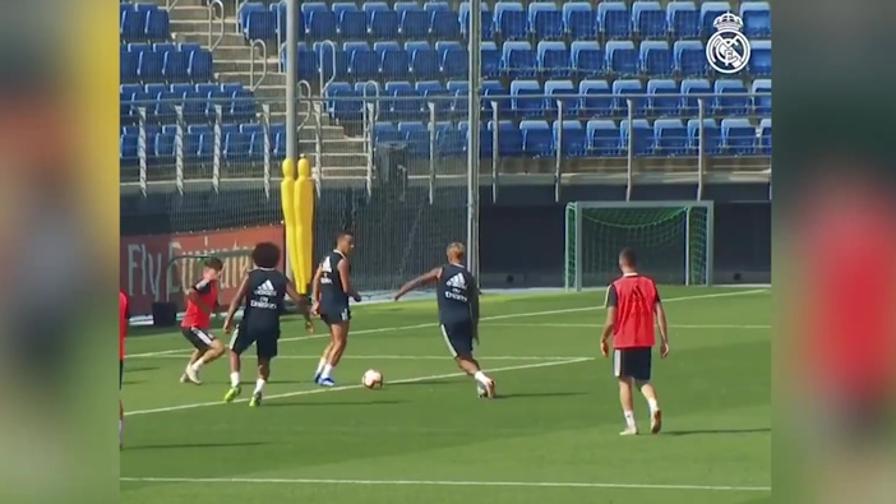 Allenamento calcio Real Madrid portiere Allenamento calcio Real Madrid portiere
